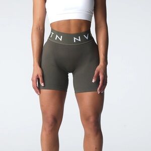 NVGTN Olive Seamless Shorts | M